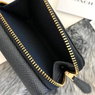 COACH - 新品☆COACH(コーチ) メンズ ミッドナイトブルー レザー 折り ...