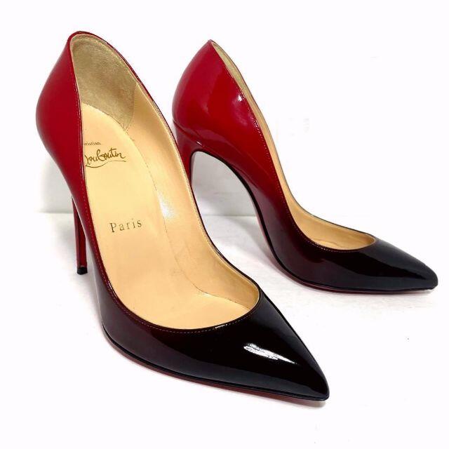 美品 Christian Louboutin ルブタン 36 グラデパンプス 赤 美品 Christian Louboutin ルブタン 36 グラデパンプス 赤