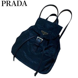 プラダ(PRADA)の【希少】 PRADA プラダ キルティング リュック バックパック ナイロン 黒(リュック/バックパック)