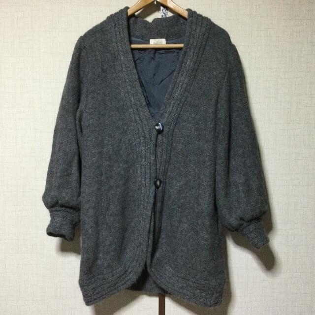 値下げ ¥15555→¥13999 レトロ アルパカ100% カーディガンの通販 by