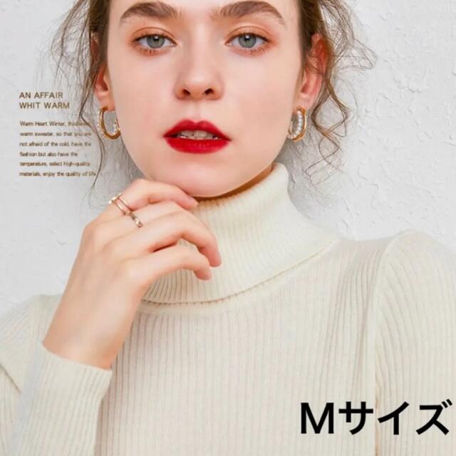 UNIQLO(ユニクロ)のタートルリブニット セーター＊レッド レディースのトップス(ニット/セーター)の商品写真