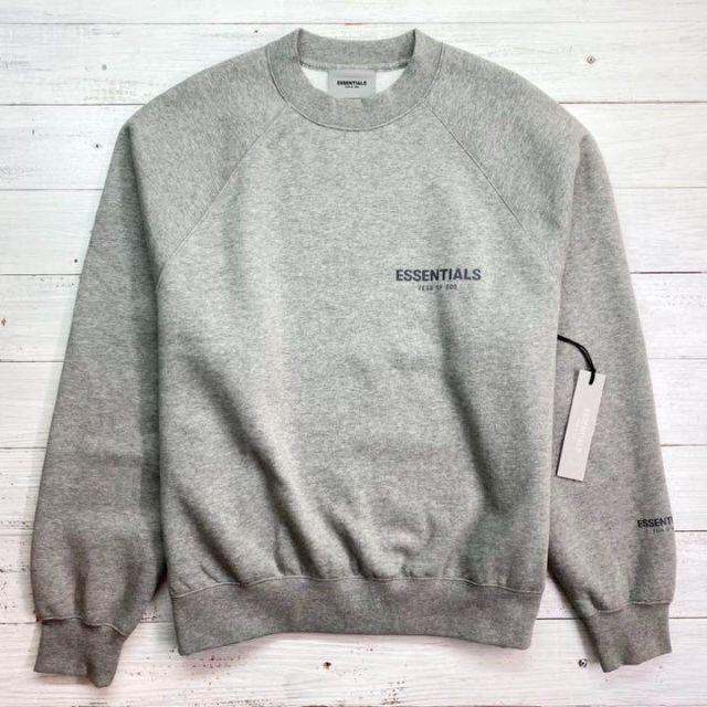 トップス FEAR OF GOD - 新品☆エッセンシャルズ☆袖ロゴ入り厚手 ...