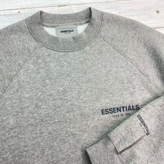 トップス FEAR OF GOD - 新品☆エッセンシャルズ☆袖ロゴ入り厚手 ...