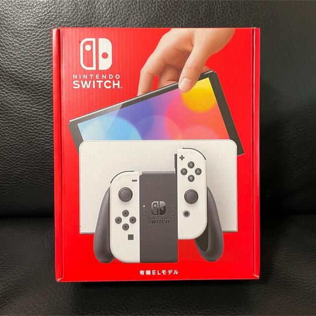 Nintendo Switch(ニンテンドースイッチ)のNintendo Switch 有機ELモデル ホワイト  本体 エンタメ/ホビーのゲームソフト/ゲーム機本体(家庭用ゲーム機本体)の商品写真