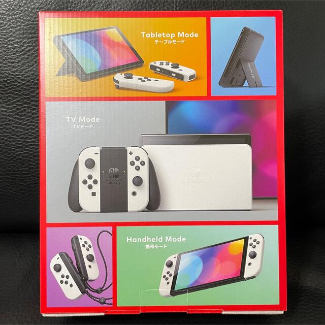 Nintendo Switch(ニンテンドースイッチ)のNintendo Switch 有機ELモデル ホワイト  本体 エンタメ/ホビーのゲームソフト/ゲーム機本体(家庭用ゲーム機本体)の商品写真