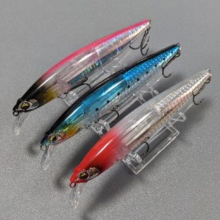 フラッシュブースト風フローティングミノー 130mm/20g　3個セット(ルアー用品)