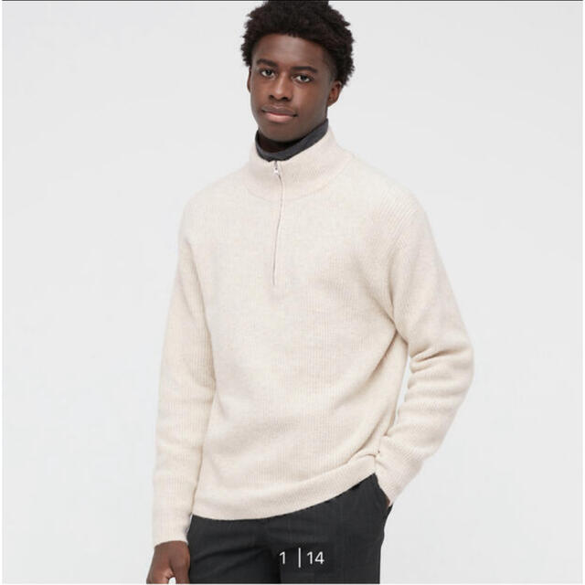 UNIQLO(ユニクロ)のスフレヤーンハーフジップニット レディースのトップス(ニット/セーター)の商品写真