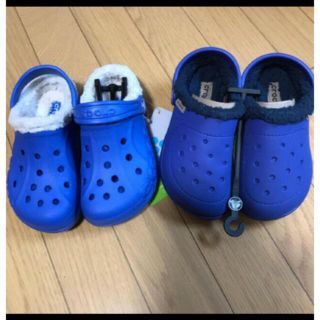 クロックス(crocs)のクロックス　ボア付きサンダル17.5、18.5(サンダル)