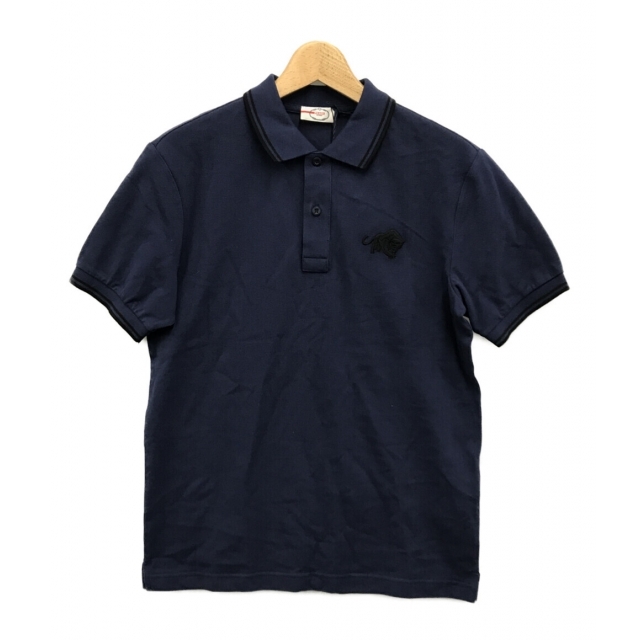 美品 プラダ PRADA ポロシャツ ネイビー メンズ S rotondaro.com.uy