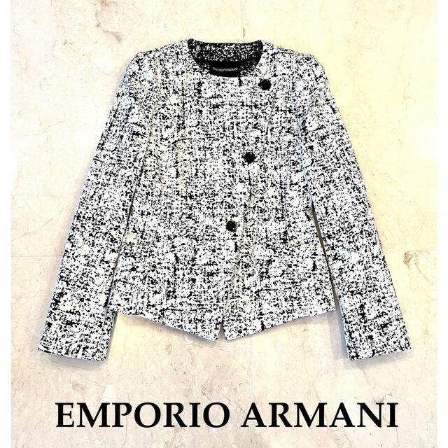 新品　EMPORIO ARMANI エンポリオアルマーニ　モノトーン　ジャケット