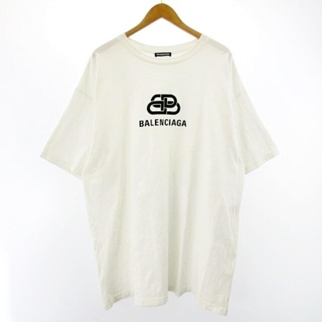 635cm身幅バレンシアガ 19年 BBロゴ オーバーサイズTシャツ 半袖 XL