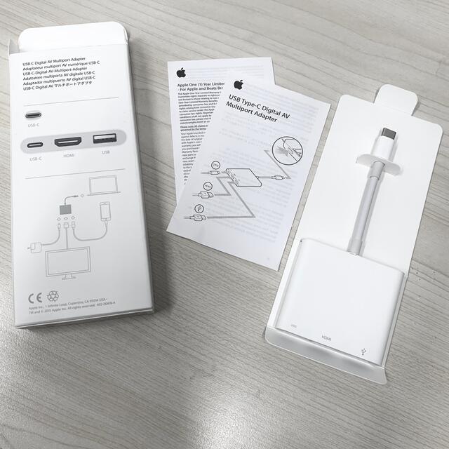 Apple(アップル)のApple USB-C to Digital AV Multiport アダプタ スマホ/家電/カメラのPC/タブレット(PCパーツ)の商品写真