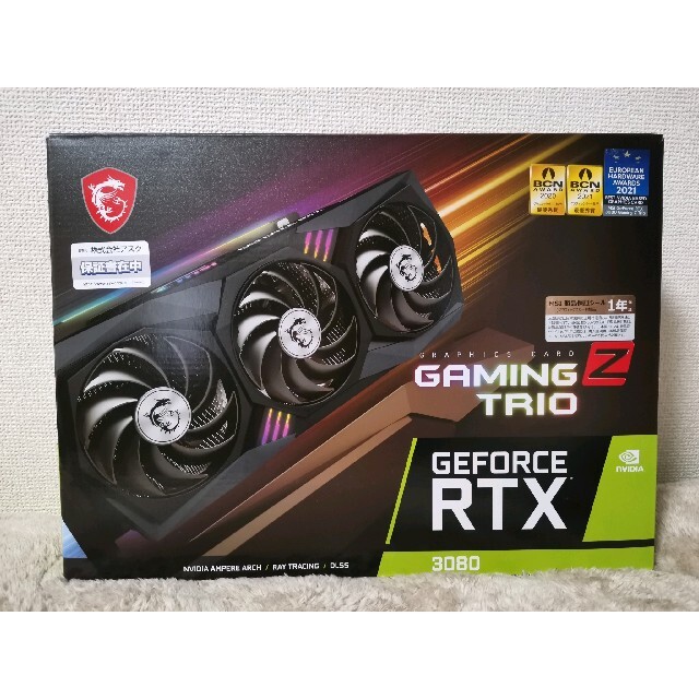 【新品】 RTX 3080 MSI GAMING Z TRIO 10G LHRPC/タブレット