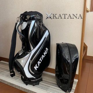 KATANA - 美品‼️迫力ある豪華ブラックエナメルキャディバッグ