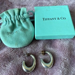 ティファニー(Tiffany & Co.)のティファニー ピアス ハーフフープ SV925 シルバー(ピアス)