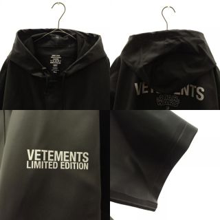 VETEMENTS ヴェトモン 20SS×STAR WARS RAIN COAT スターウォーズ レインコート ブラック USW21JA026