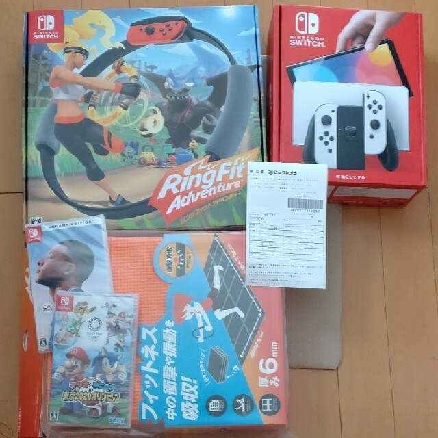 エンタメ/ホビー任天堂 Switch 有機EL リングフィットアドベンチャー他