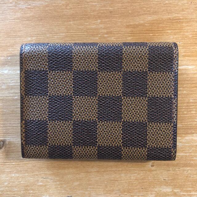 LOUIS VUITTON(ルイヴィトン)の美品　ルイヴィトン　ダミエ　名刺入れ　カードケース レディースのファッション小物(名刺入れ/定期入れ)の商品写真