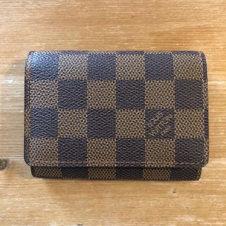 ルイヴィトン(LOUIS VUITTON)の美品　ルイヴィトン　ダミエ　名刺入れ　カードケース(名刺入れ/定期入れ)