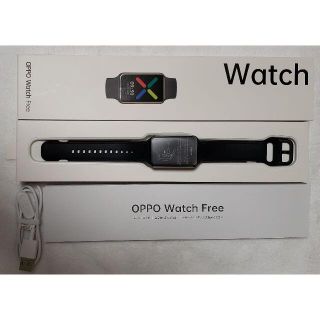 オッポ(OPPO)の【美品】OPPO Watch Free Black(その他)