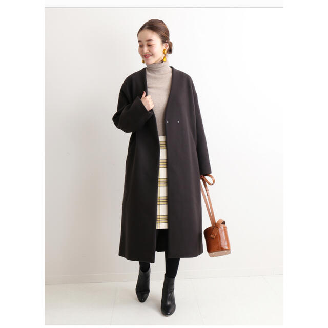 値下げ!IENA MANTECO オーバーノーカラーコート 38 - ロングコート
