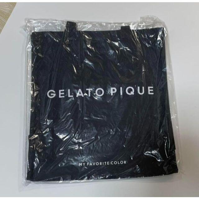 gelato pique(ジェラートピケ)の【新品】gelato pique ジェラートピケ ホビートートバッグ*ブラック レディースのバッグ(トートバッグ)の商品写真