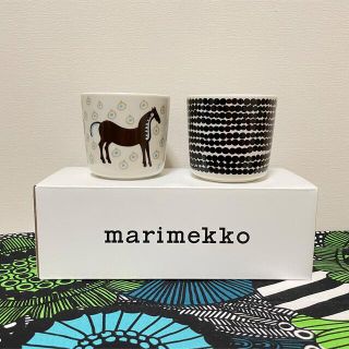 マリメッコ(marimekko)のmarimekko Mustatamma＋Siirtolapuutarha(グラス/カップ)