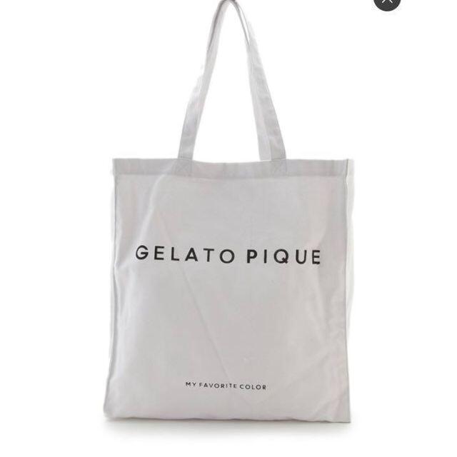 gelato pique(ジェラートピケ)の【新品】gelato pique ジェラートピケ ホビートートバッグ*ホワイト レディースのバッグ(トートバッグ)の商品写真