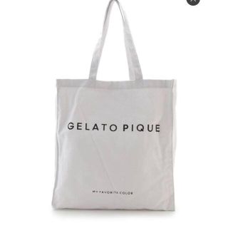 ジェラートピケ(gelato pique)の【新品】gelato pique ジェラートピケ ホビートートバッグ*ホワイト(トートバッグ)