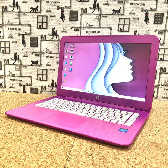 HP - 女性大人気ピンクPC❤小型持ち運び便利❤インカメラ❤オンライン