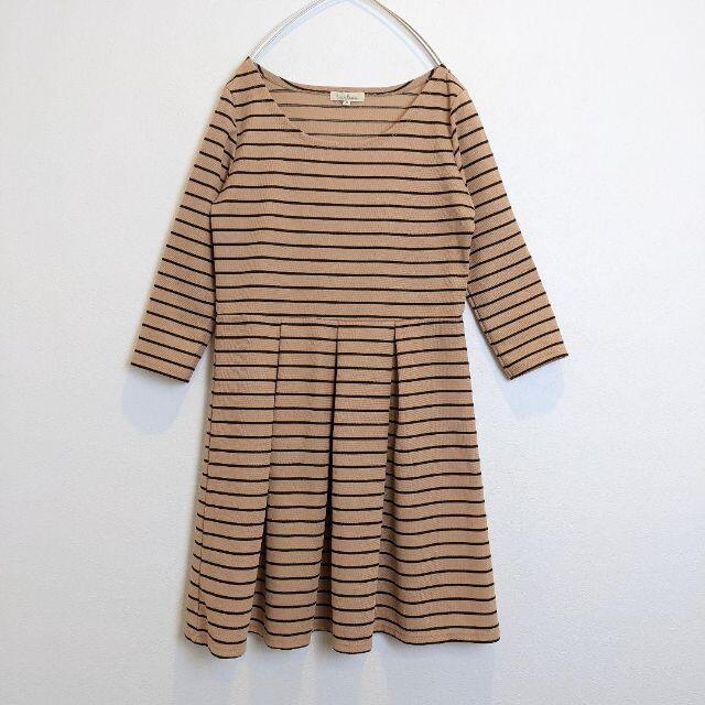 Rope' Picnic(ロペピクニック)の【美品】38 Rope Picnic　ロペピクニック　ボーダー　ワンピース レディースのワンピース(ミニワンピース)の商品写真