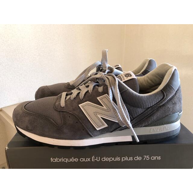 996足限定！美品　箱、タグ付！NEW BALANCE M996CGY靴/シューズ