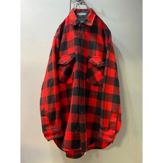 ペンドルトン(PENDLETON)の古着 ビンテージ ペンダルトン ウール チェック 長袖 シャツ ネルシャツ 美品(シャツ)