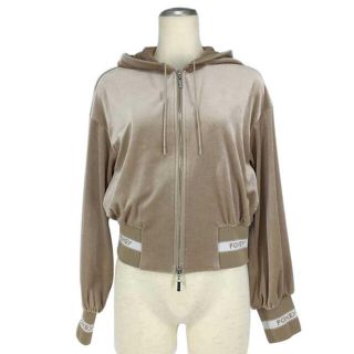 フォクシー(FOXEY)の【美品】フォクシー FOXEY パーカー Parka ストレッチベロア(パーカー)