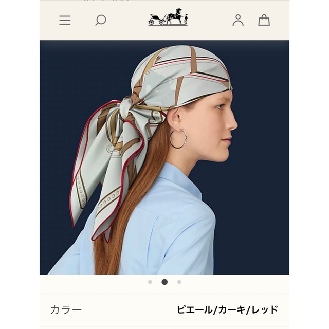 新品タグ付 エルメス カレ 90 スカーフ 自由への車輪 | sweatreno.com