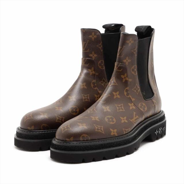 LOUIS VUITTON - ヴィトン  レザー 8 1/2 ブラウン メンズ ブーツ