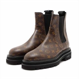 ルイヴィトン(LOUIS VUITTON)のヴィトン  レザー 8 1/2 ブラウン メンズ ブーツ(ブーツ)