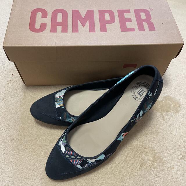 mary様カンペール/CAMPER ネイビー 24cm フラットシューズ
