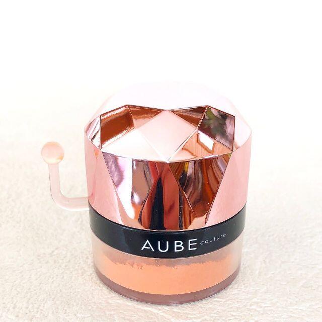 AUBE couture(オーブクチュール)のAUBE ぽんぽんチーク 433 オレンジ ほお紅 3.5ｇ オーブ クチュール コスメ/美容のベースメイク/化粧品(チーク)の商品写真