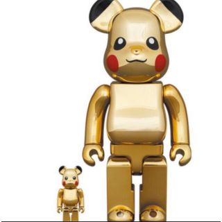 メディコムトイ(MEDICOM TOY)のBE@RBRICK ピカチュウ GOLD CHROME 100％ & 400％(その他)