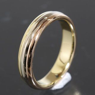 カルティエ(Cartier)のカルティエ スリーカラー リング size55 K18 4mm幅 4419A(リング(指輪))