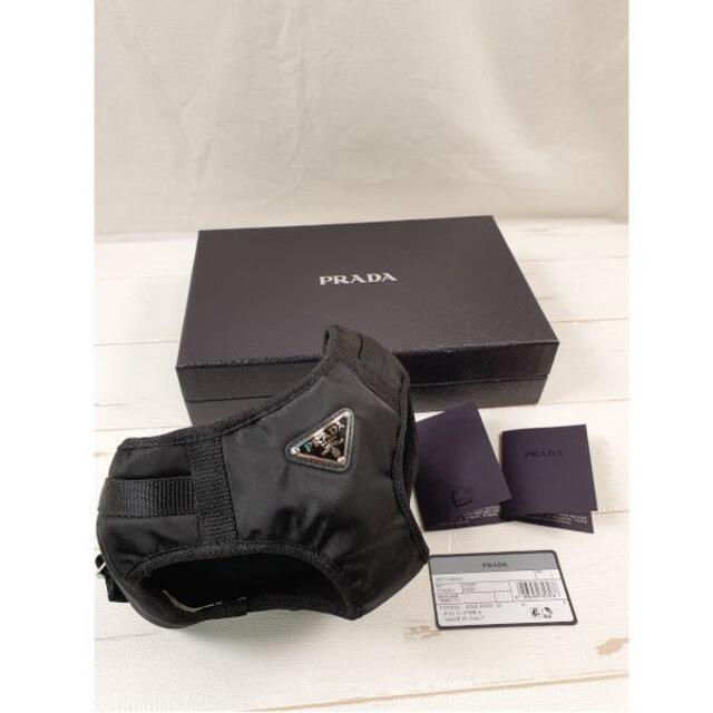 【新品・未使用品】PRADA ロゴナイロンドッグハーネス 　Lサイズ