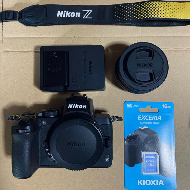 【超美品】Nikon Z 50 キットレンズ・SD付き110コマファインダー