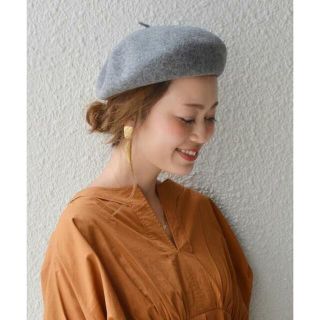 シップスフォーウィメン(SHIPS for women)の美品！SHIPS ウールベレー(ハンチング/ベレー帽)