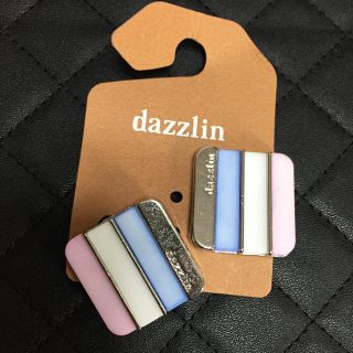 ダズリン(dazzlin)の新品 ダズリン イヤリング ピンク ホワイト トリコロール(イヤリング)