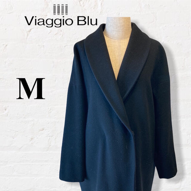 Viaggio blu ウールビーバーショールカラーコート M