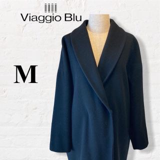 【Viaggio Blu】 ビアッジョブルー (2) ロングコート アンゴラ混