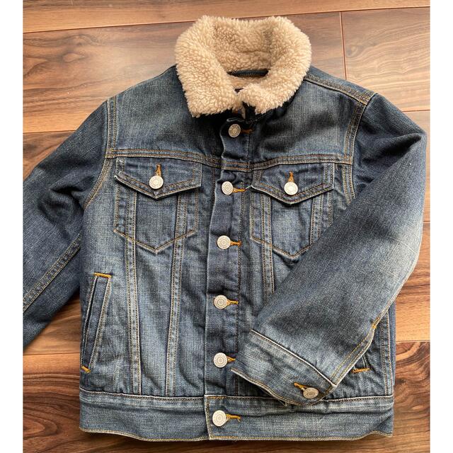 GAP Kids(ギャップキッズ)のギャップ キッズ Gジャン デニム ジャケット ボア 120 キッズ/ベビー/マタニティのキッズ服男の子用(90cm~)(ジャケット/上着)の商品写真