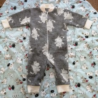 ベビーギャップ(babyGAP)の未使用　ムーミン　カバーオール　70センチ(ロンパース)