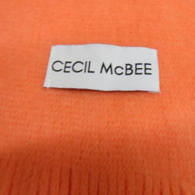 CECIL McBEE(セシルマクビー)のセシルマクビー マフラー サーモンオレンジ 未使用品 レディースのファッション小物(マフラー/ショール)の商品写真